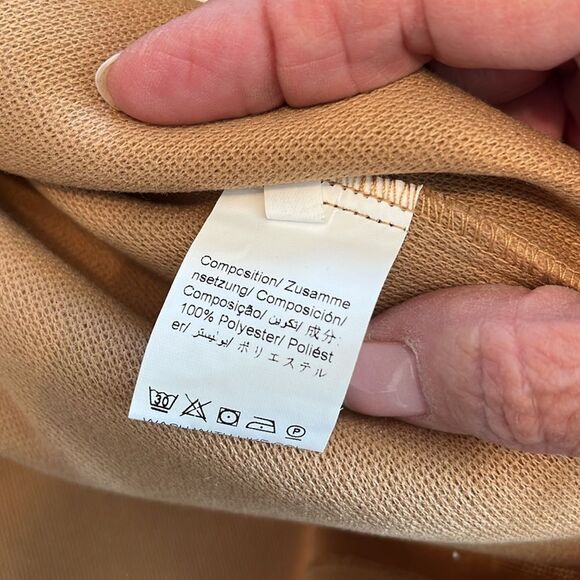 Blu Pepper Lapel Collar Vest Overcoat size M NWT Camel - Picture 6 of 6